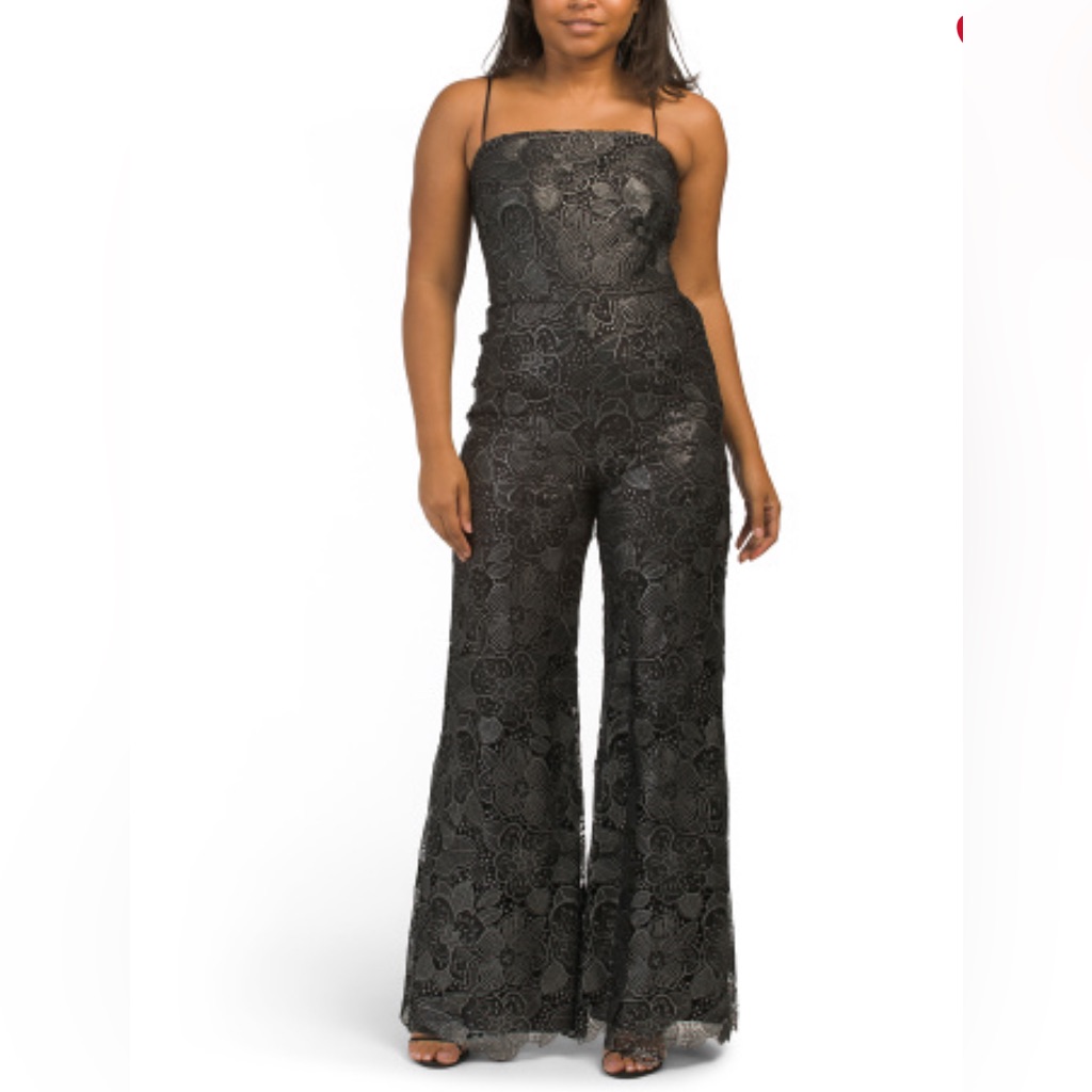Ungaro Lay Jumpsuit Color BlackSilver Size 14 Brand New With Tags